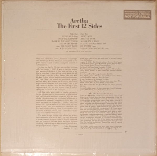 Aretha Franklin : The First 12 Sides (LP, Album, RE)