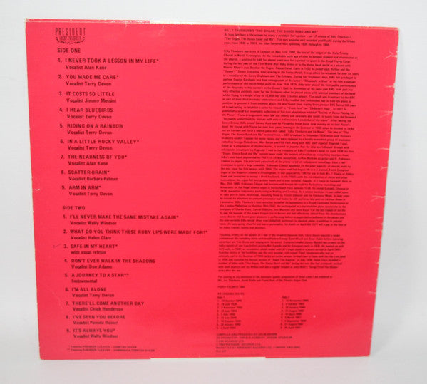Billy Thorburn Featuring Robinson Cleaver* : The Organ, The Dance Band And Me (LP, Comp)
