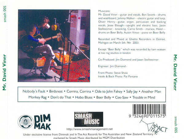 Mr. David Viner : Mr. David Viner (CD, Album)