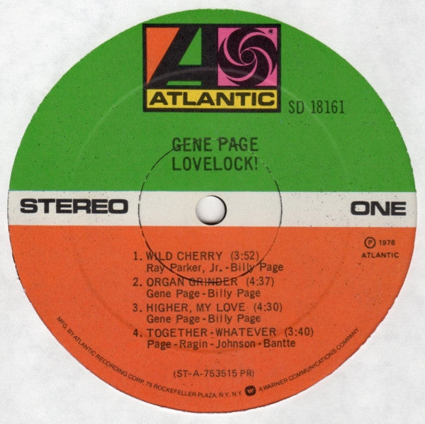 Gene Page : Lovelock! (LP, Album, PR)