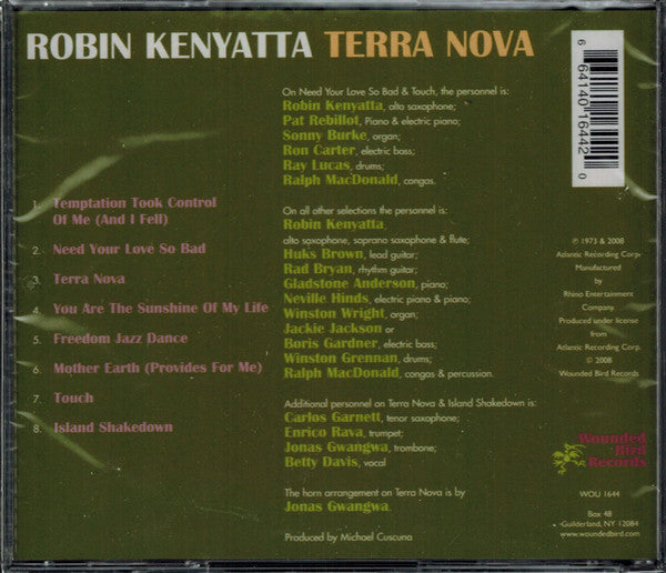 Robin Kenyatta : Terra Nova (CD, Album)