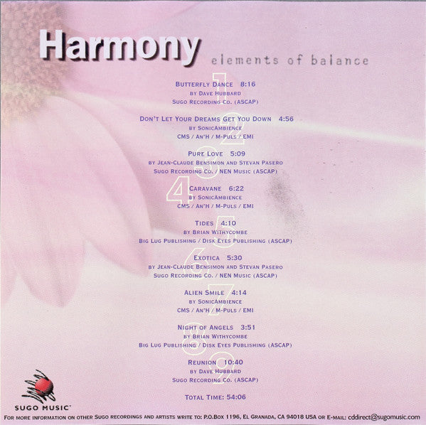 Various : Harmony - Elements Of Balance (HDCD, Album)