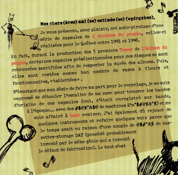 François Pérusse : L'Album Pirate (CD, Album)