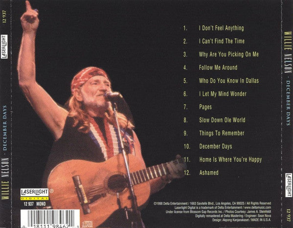 Willie Nelson : December Days (CD, Comp)