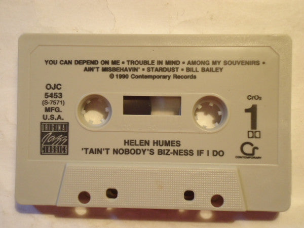 Helen Humes : 'Tain't Nobody's Biz-ness If I Do (Cass, Album, RE, RM)