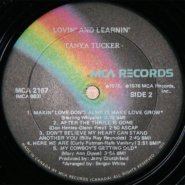 Tanya Tucker : Lovin' And Learnin' (LP, Album)