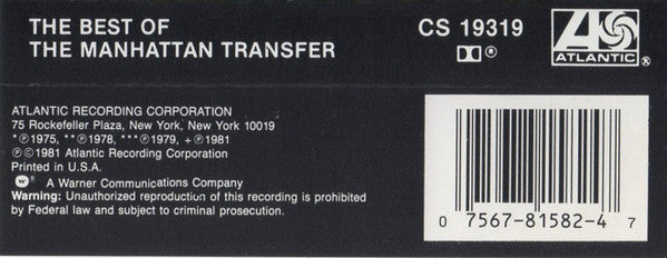 The Manhattan Transfer : The Best Of The Manhattan Transfer (Cass, Comp)
