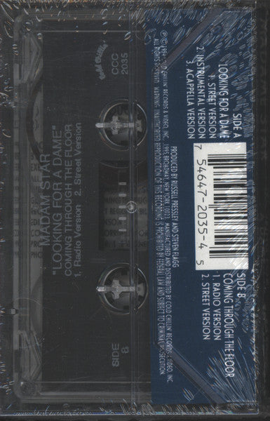 Madame Star : Looking For A Dame / Coming Through The Floor (Cass, Maxi, Promo)