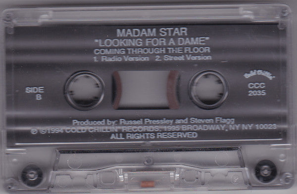 Madame Star : Looking For A Dame / Coming Through The Floor (Cass, Maxi, Promo)