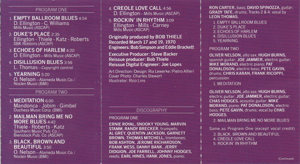 Oliver Nelson : Black, Brown And Beautiful (Cass, RE)