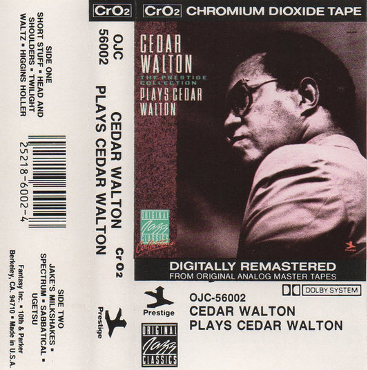 Cedar Walton : Plays Cedar Walton - The Prestige Collection (Cass, Comp, RE, RM, CrO)