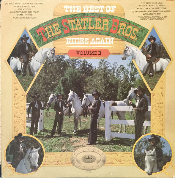 The Statler Brothers : The Best Of The Statler Bros. Rides Again Volume II (LP, Comp)
