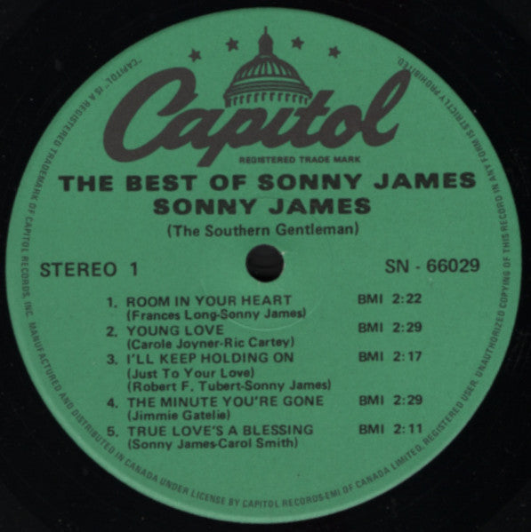 Sonny James : The Best Of Sonny James (LP, Comp, RE)