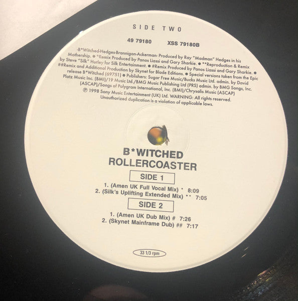 B*Witched : Rollercoaster (12")
