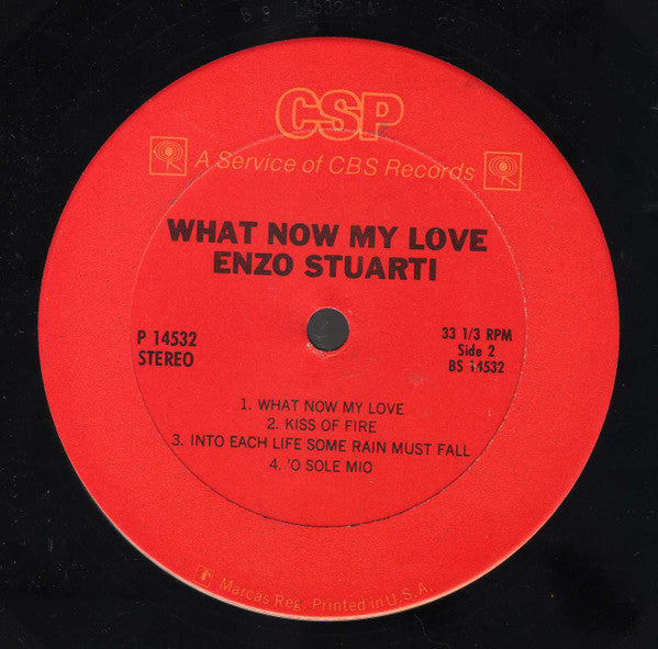 Enzo Stuarti : What Now My Love (LP, Comp, RE)
