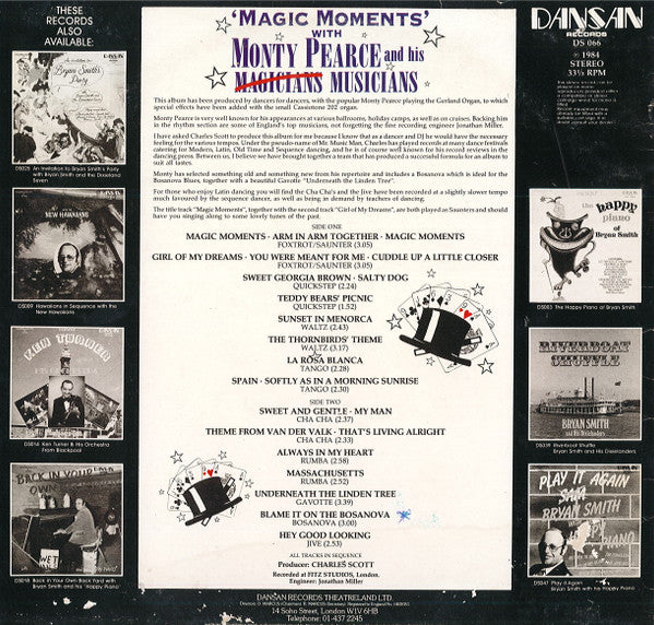 Monty Pearce : Magic Moments With Monty Pearce And His Musicians (LP)