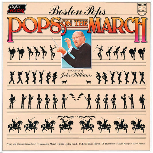 Boston Pops Orchestra Conducted By John Williams (4) : Pops On The March (LP, Album)