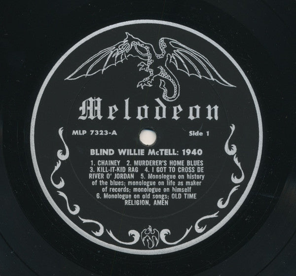 Blind Willie McTell : Blind Willie McTell: 1940  The Legendary Library Of Congress Session (LP, Album, Mono)