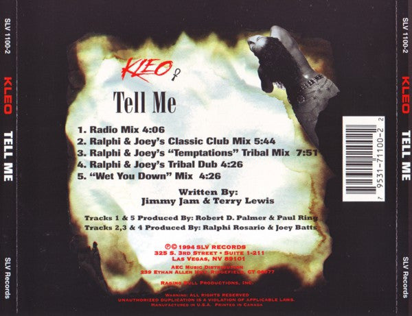 Kleo : Tell  Me (CD, Maxi)