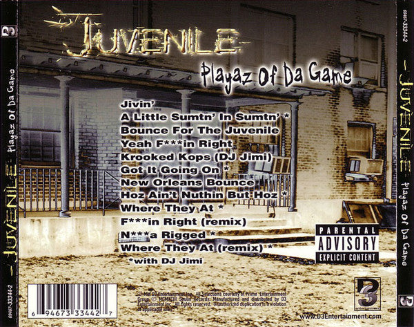 Juvenile (2) Feat. D.J. Jimi : Playaz Of Da Game (CD, Album)