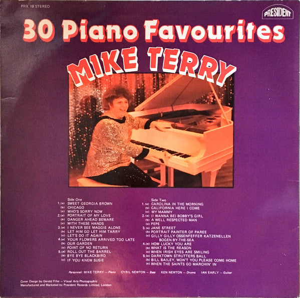Mike Terry (7) : 30 Piano Favourites (LP, RE)