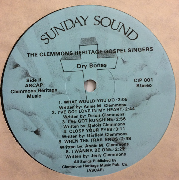 Clemmons Heritage Gospel Singers : Dry Bones (LP, Album)