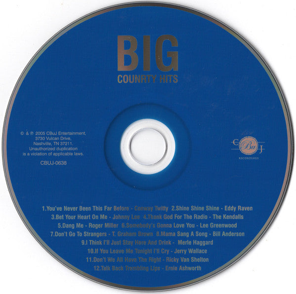 Various : Big Country Hits (CD, Comp)