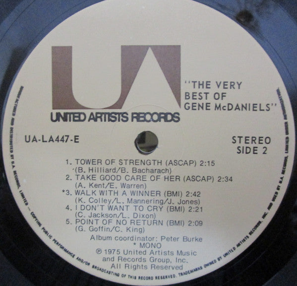 Gene McDaniels* : The Very Best Of Gene McDaniels (LP, Comp)