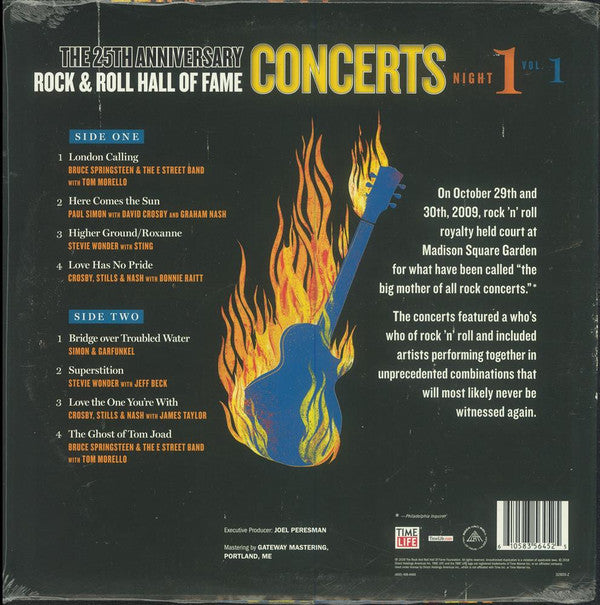 Various : The 25th Anniversary Rock & Roll Hall of Fame Concerts Night 1 - Vol. 1 (LP, Album, 180)
