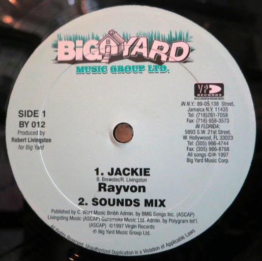 Rayvon : Jackie (12", Single)