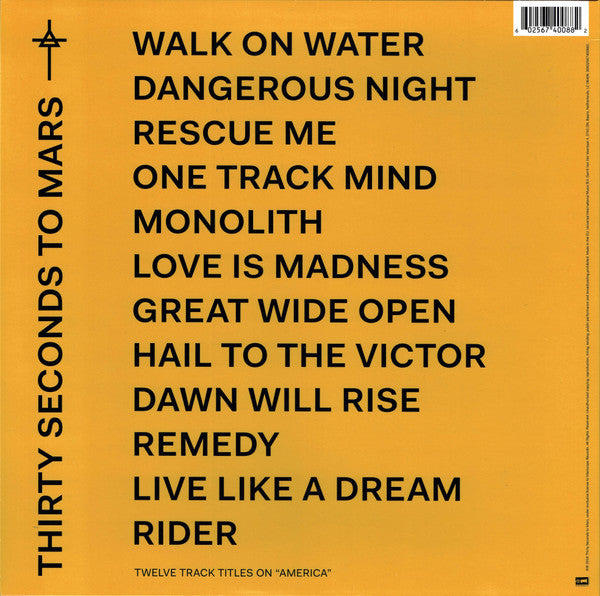 Thirty Seconds To Mars* : America (LP, Album, Whi)