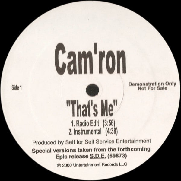 Cam'ron : That's Me (12", Single, Promo)