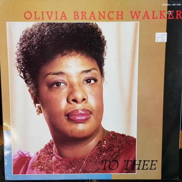Olivia Branch Walker : To Thee (LP, Album)