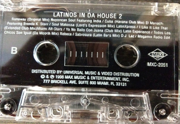 Various : Latinos In Da House 2 (Cass, Album)