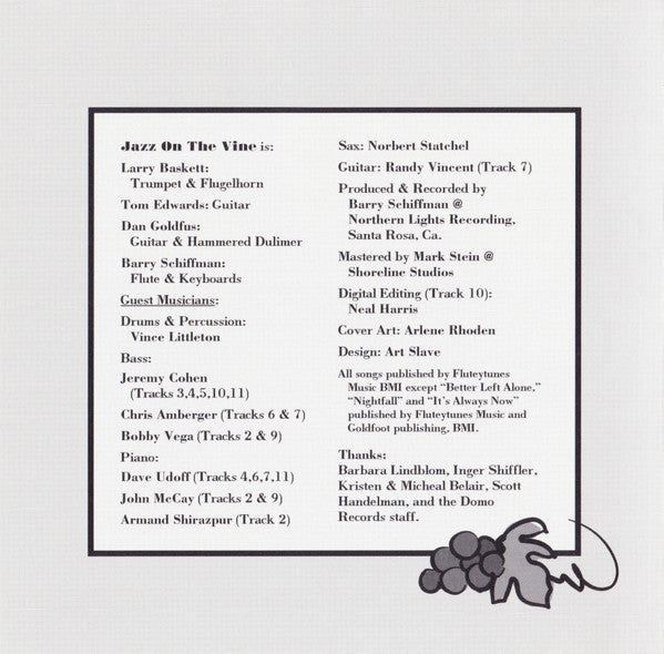 Jazz On The Vine : Private Reserve (CD, Album)