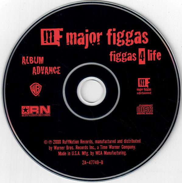 Major Figgas : Figgas 4 Life (CD, Advance, Album, Promo)