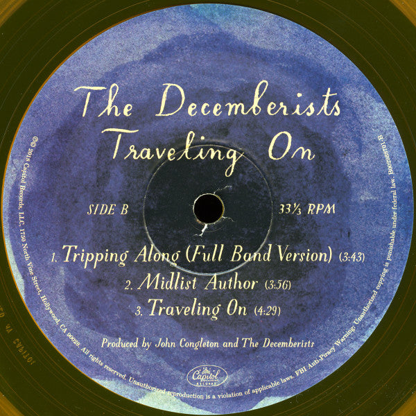 The Decemberists : Traveling On (10", EP, Gol)