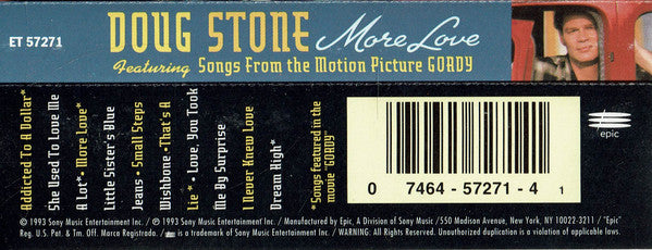 Doug Stone : More Love (Cass, Album)