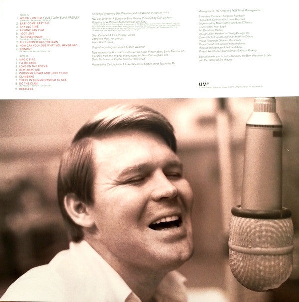 Glen Campbell : Sings For The King (LP, Album)