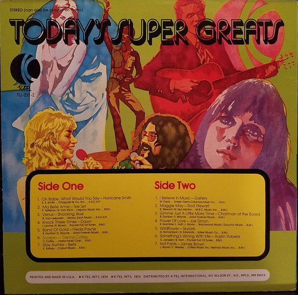Various : Today's Super Greats: Part-2 (LP, Comp)