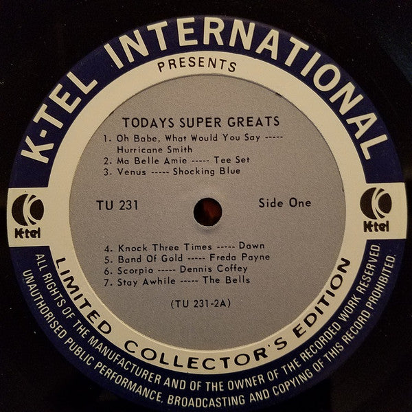 Various : Today's Super Greats: Part-2 (LP, Comp)