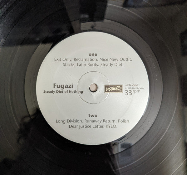 Fugazi : Steady Diet Of Nothing (LP, Album, RE, RM, RP, Uni)