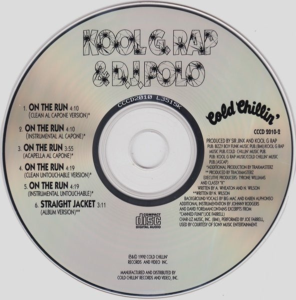Kool G Rap & D.J. Polo : On The Run (CD, Maxi)