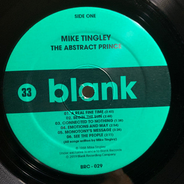 Mike Tingley : The Abstract Prince (LP, Album, Ltd, RE)