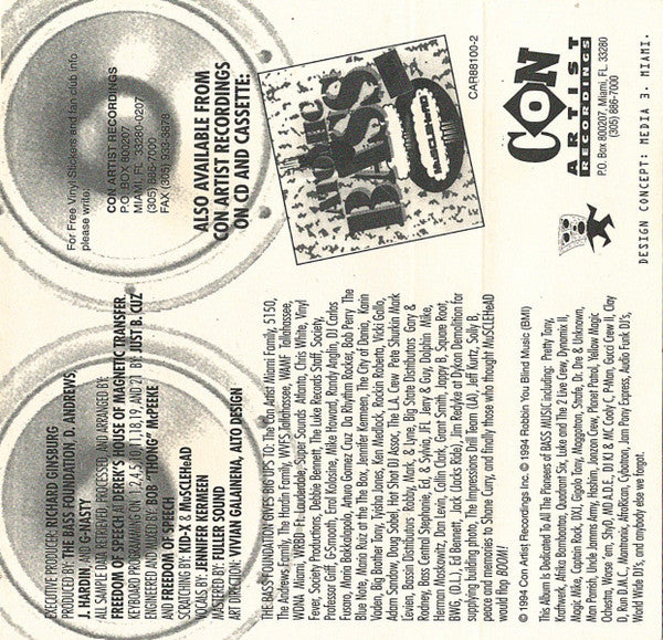 Bass Foundation (2) : Straight Outta Bass Town (Cass, Album)