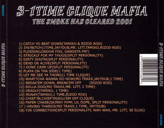 3-1Time Clique Mafia* : The Smoke Has Cleared 2001 (CD, Album)