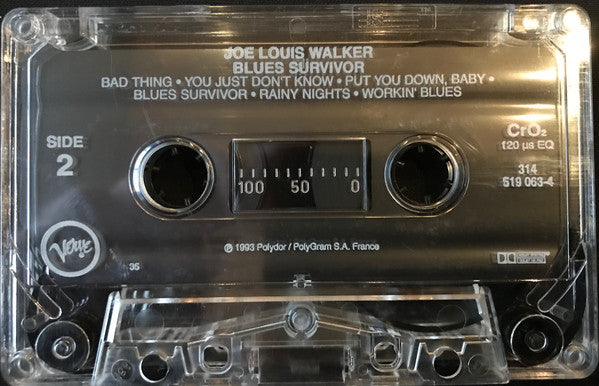Joe Louis Walker : Blues Survivor (Cass, Album)
