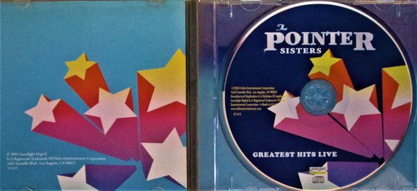Pointer Sisters : Greatest Hits Live (CD, Album, Comp, Liv)
