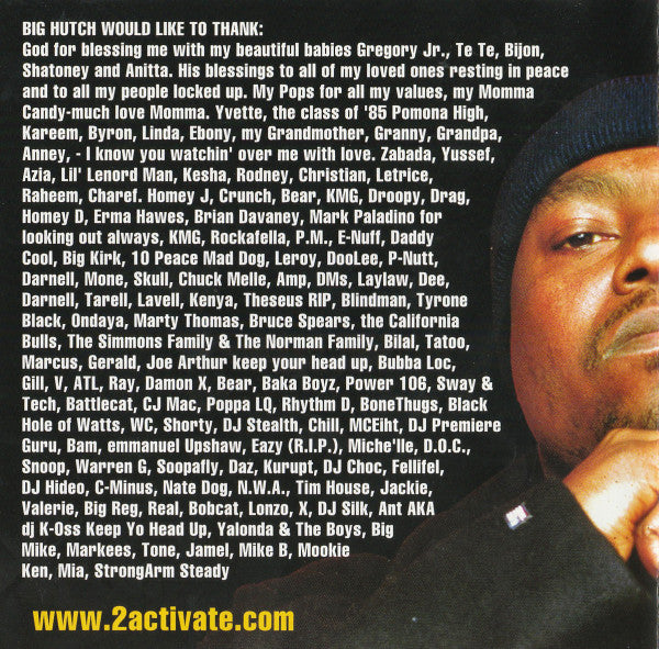 Big Hutch Aka Cold 187um : Live From The Ghetto (CD, Album)