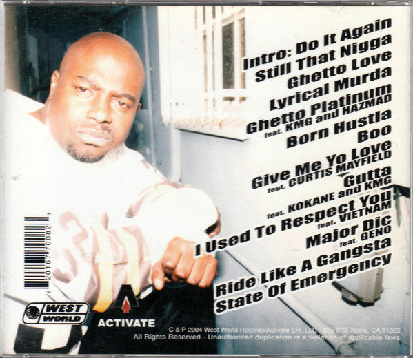 Big Hutch Aka Cold 187um : Live From The Ghetto (CD, Album)